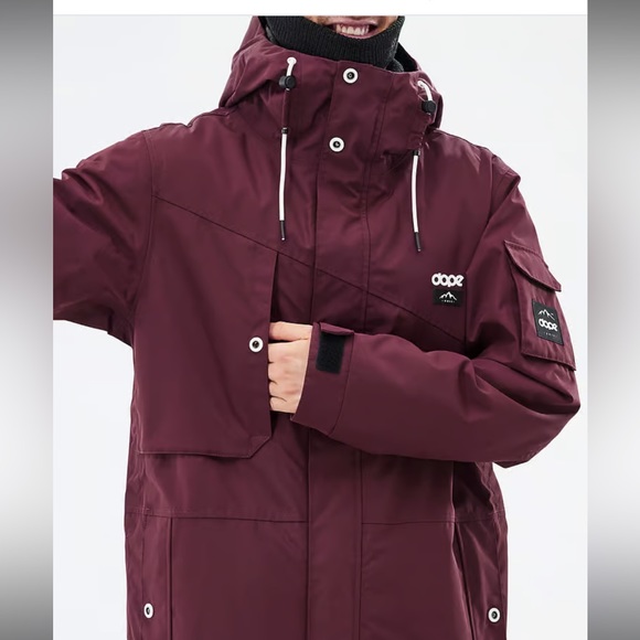 Dope Jacket - Adept - Burgundy - Men’s 2XL - Picture 9 of 16